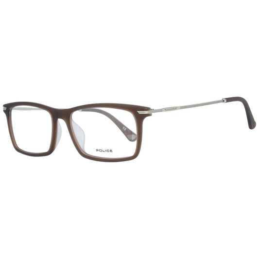 Police Brown Men Glasses Frame