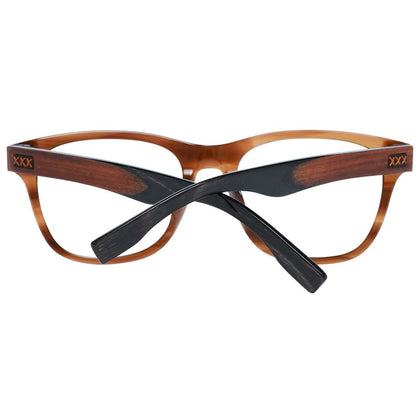 Ermenegildo Zegna Brown Men Glasses Frame