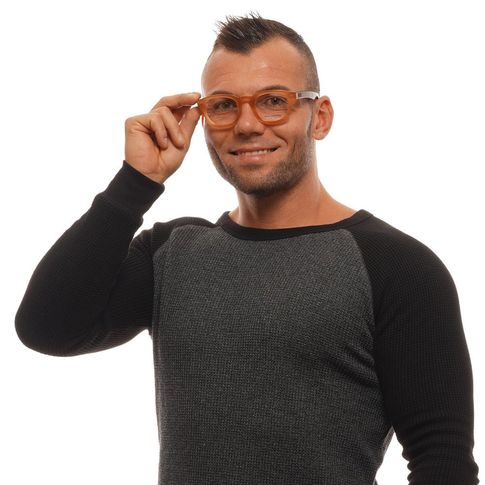 Ermenegildo Zegna Brown Men Glasses Frame