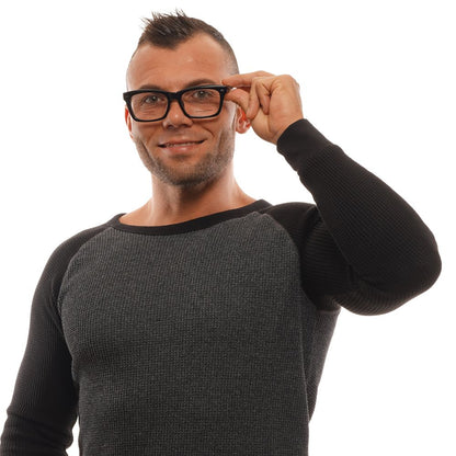 Ermenegildo Zegna Black Men Glasses Frame