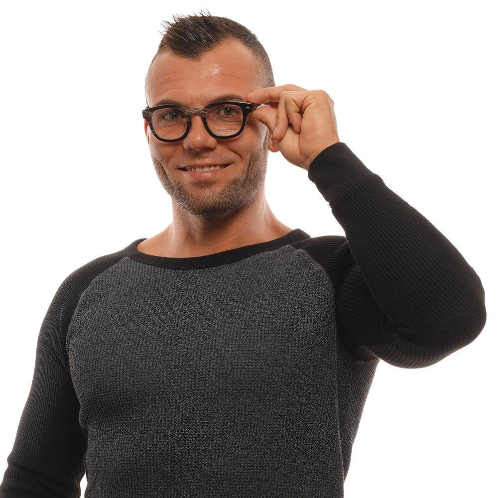 Ermenegildo Zegna Black Men Glasses Frame