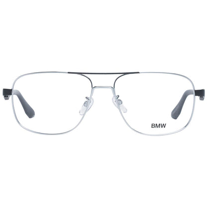 BMW Silver Men Glasses Frame