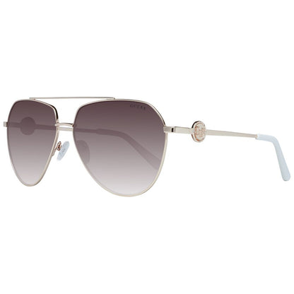نظارات شمسية نسائية من Guess باللون الذهبي