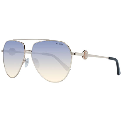 نظارات شمسية نسائية من Guess باللون الذهبي