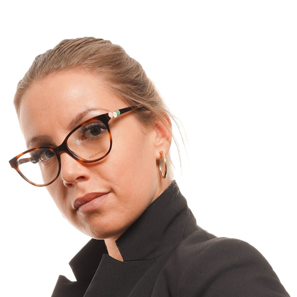Emilio Pucci Brown Women Glasses Frame