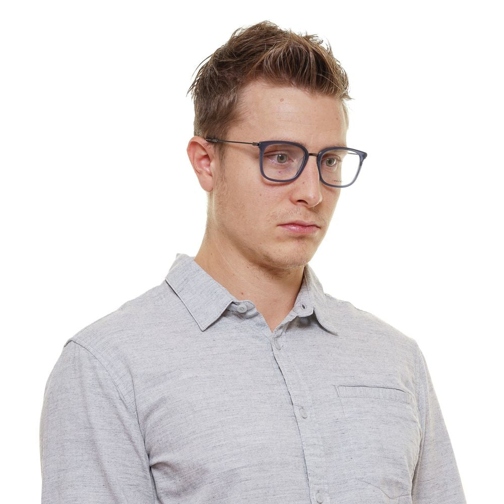 Police Blue Men Glasses Frame