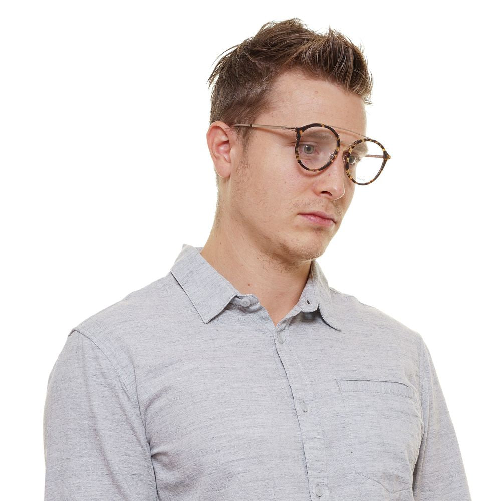Police Brown Men Glasses Frame