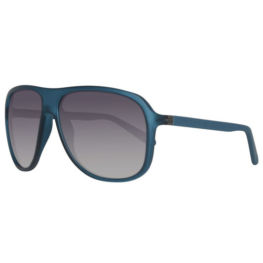 نظارات شمسية بلاستيكية زرقاء من Guess