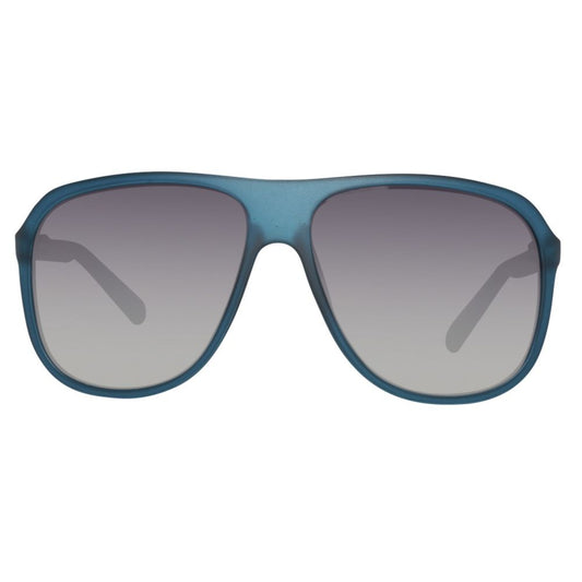 نظارات شمسية بلاستيكية زرقاء من Guess