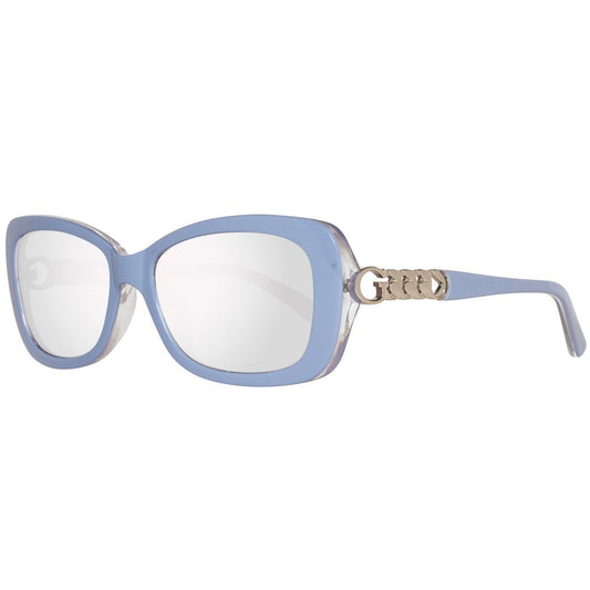 نظارات شمسية بلاستيكية زرقاء من Guess