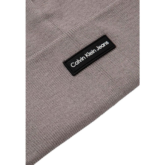 Calvin Klein Jeans Gray Recycled Polyester Caps Baseball Hat