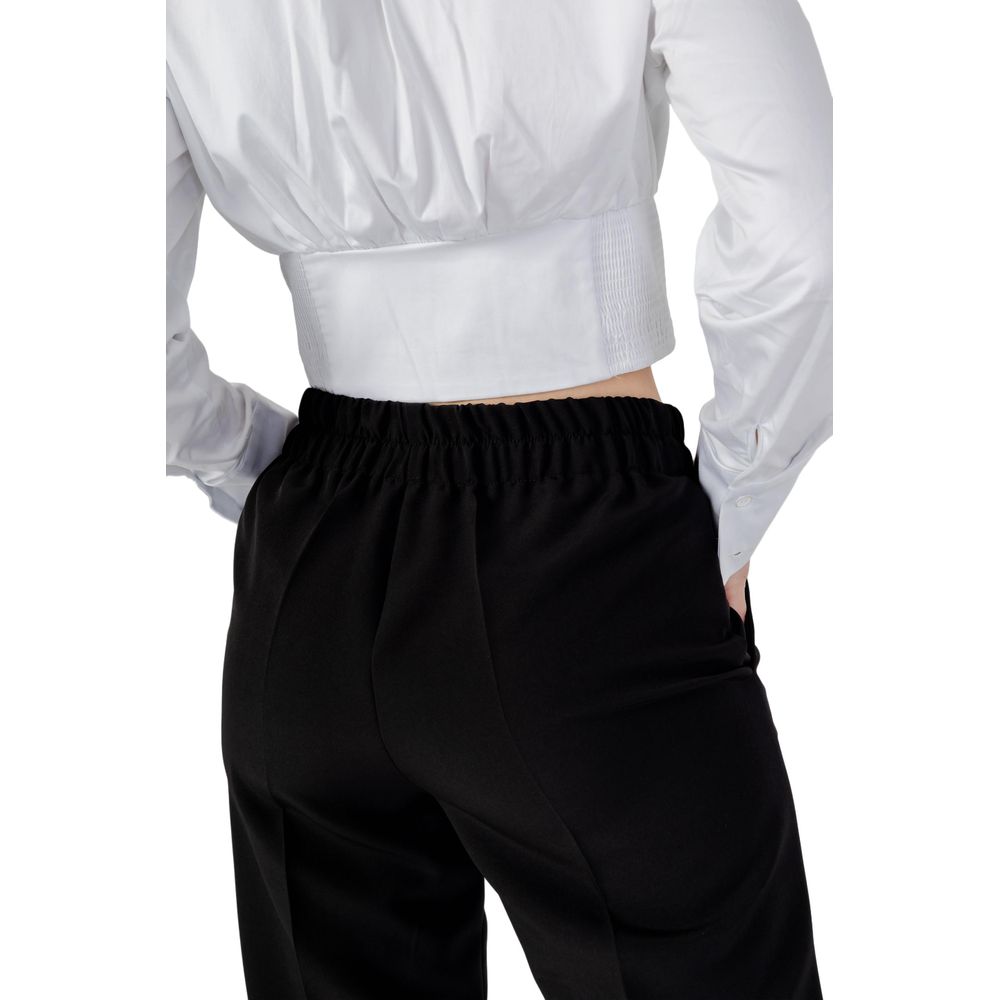 Sandro Ferrone Black Polyester Pant
