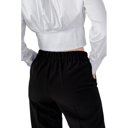 Sandro Ferrone Black Polyester Pant