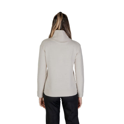 Street One – Rollkragenpullover aus cremefarbener Viskose