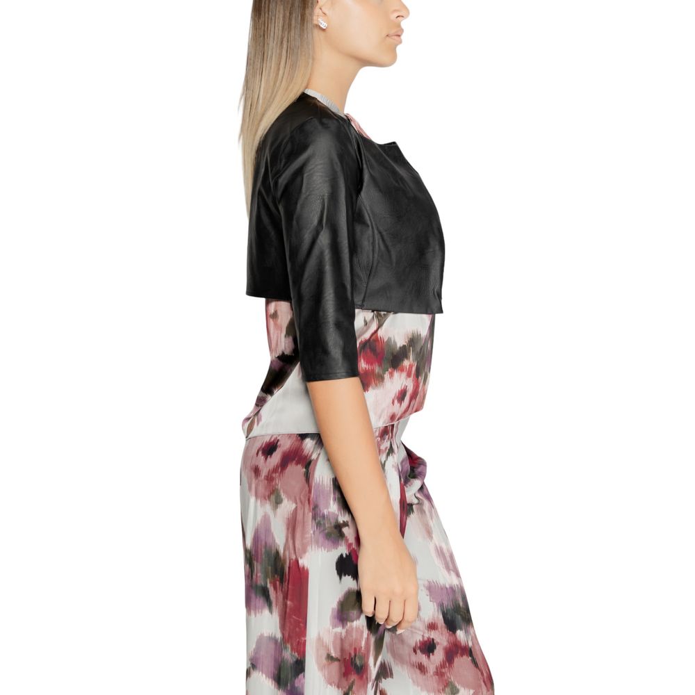 Rinascimento Schwarzer Polyethylen-Cardigan