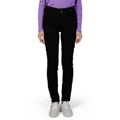 Street One Black Cotton Slim Fit Jean