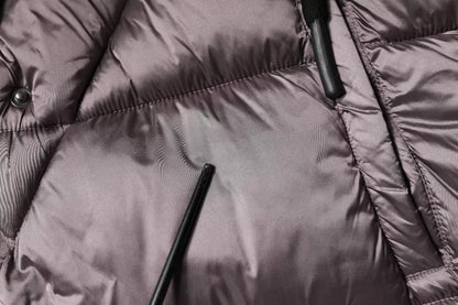 Scervino Street Violet Puffer Steppjacke mit Kapuze für Damen