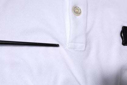 Dolce &amp; Gabbana – Weißes Poloshirt mit Kragen und kurzen Ärmeln