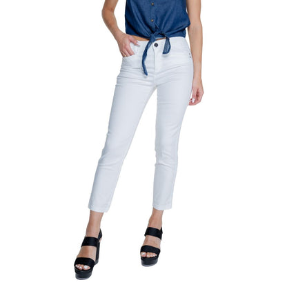 Street One White Cotton Pant