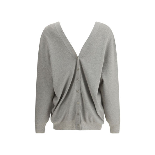 SA SU PHI Strickjacke mit doppelseitigem V-Ausschnitt