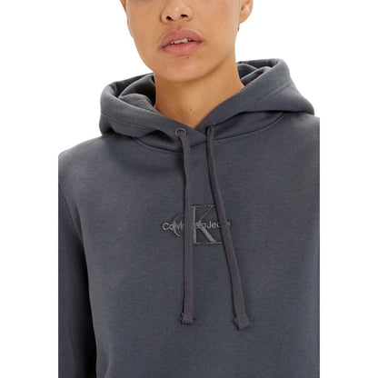 Calvin Klein Jeans Gray Cotton Hoody