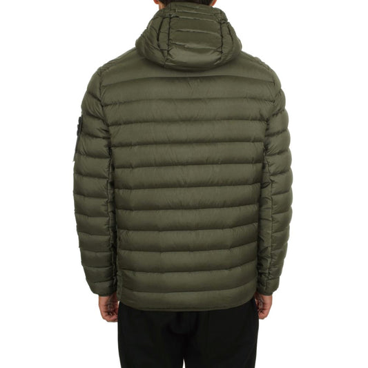 Grüne Nylonjacke von Stone Island