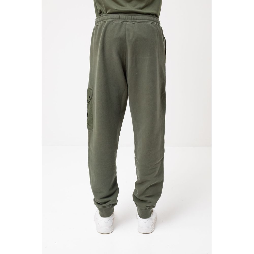 Stone Island – Grüne Trainingshose aus Baumwolle für Herren