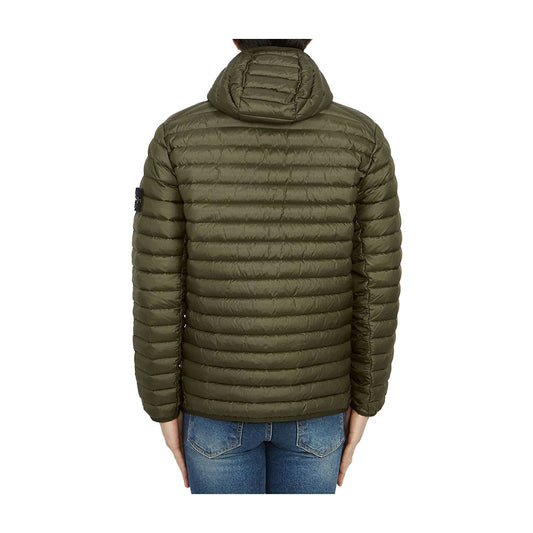 Grüne Nylonjacke von Stone Island