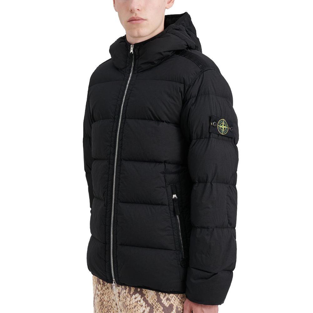 Stone Island Black Nylon Men Jacket