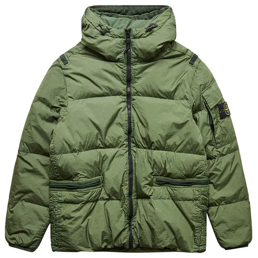 Stone Island Grüne Nylonjacke für Herren