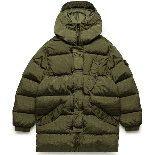 Grüne Nylonjacke von Stone Island