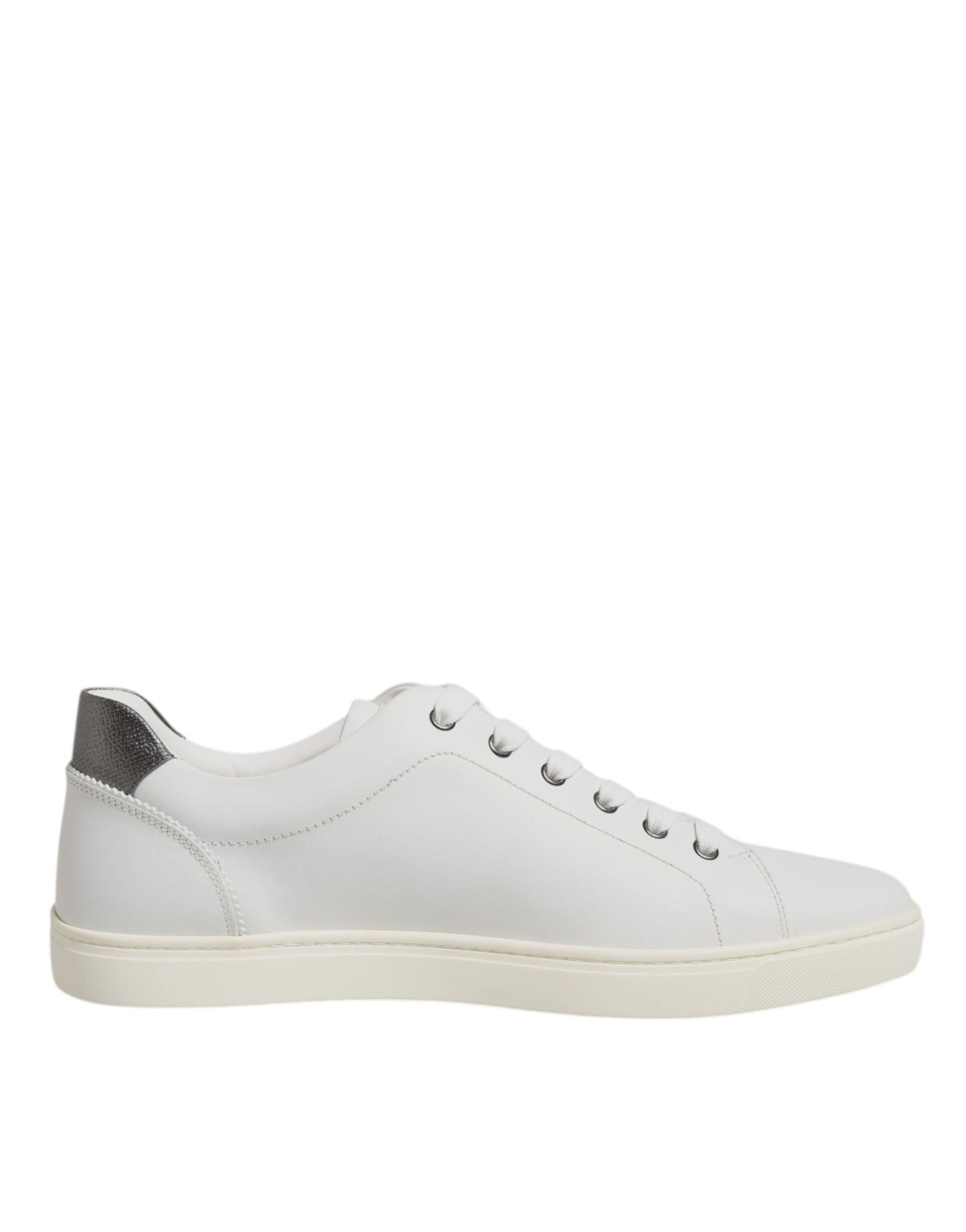 Dolce &amp; Gabbana – Weiße Sneakers aus Leder mit Herzverzierung