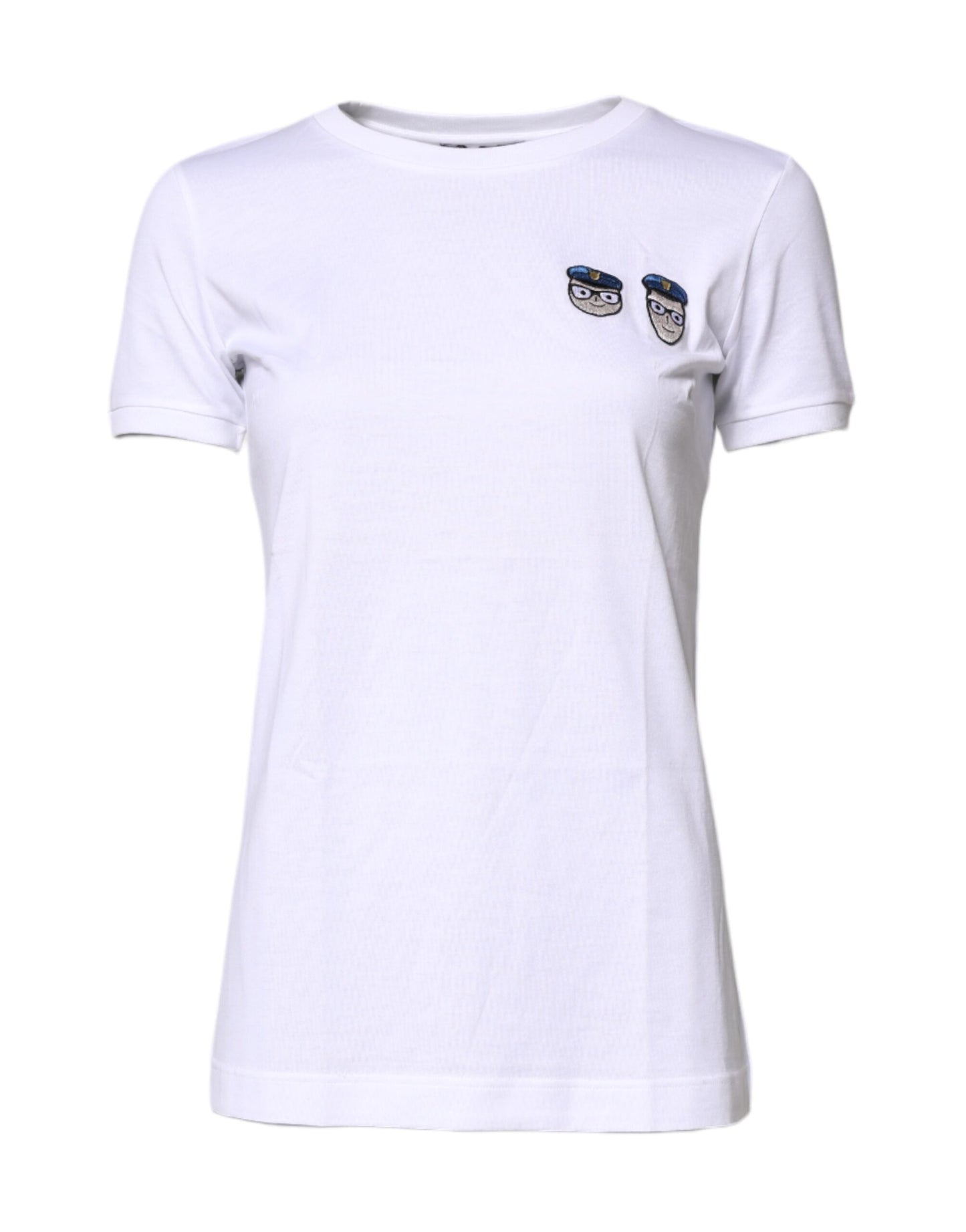Dolce &amp; Gabbana Weißes #DGFamily Baumwoll-T-Shirt mit Rundhalsausschnitt
