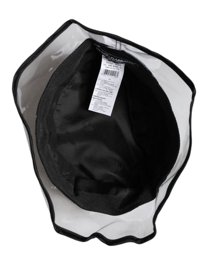 Dolce &amp; Gabbana – Fischerhut aus Nylon und PVC mit DG-Logo in Schwarz