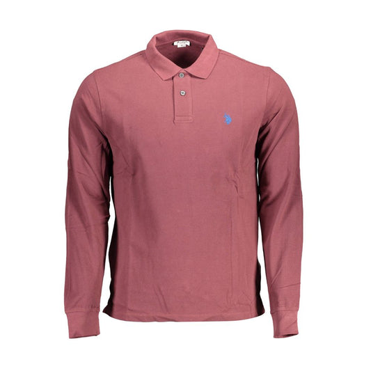 قميص بولو رجالي قطني بنفسجي من US POLO ASSN