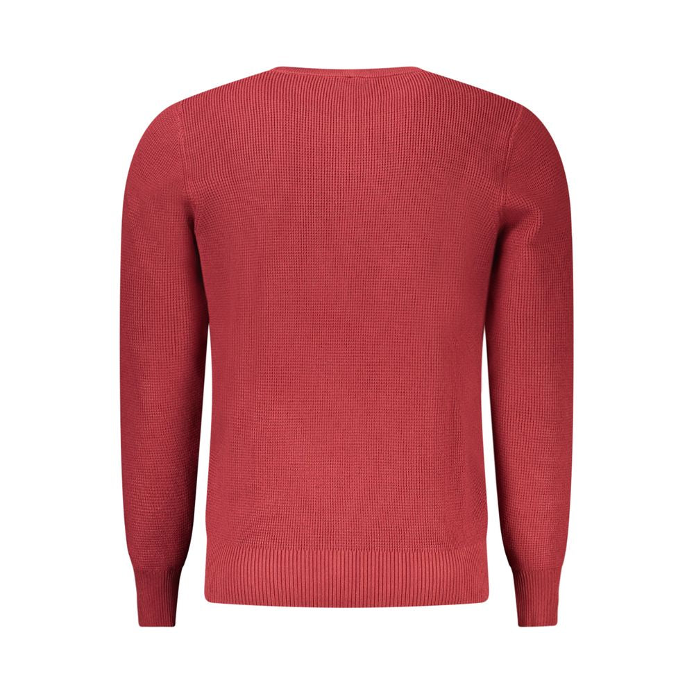 Gewehrroter Viskose-Herrenpullover