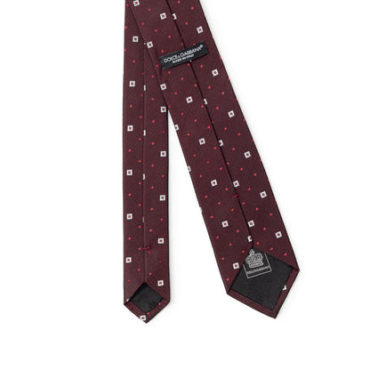 Dolce & Gabbana Bordeaux Silk Ty