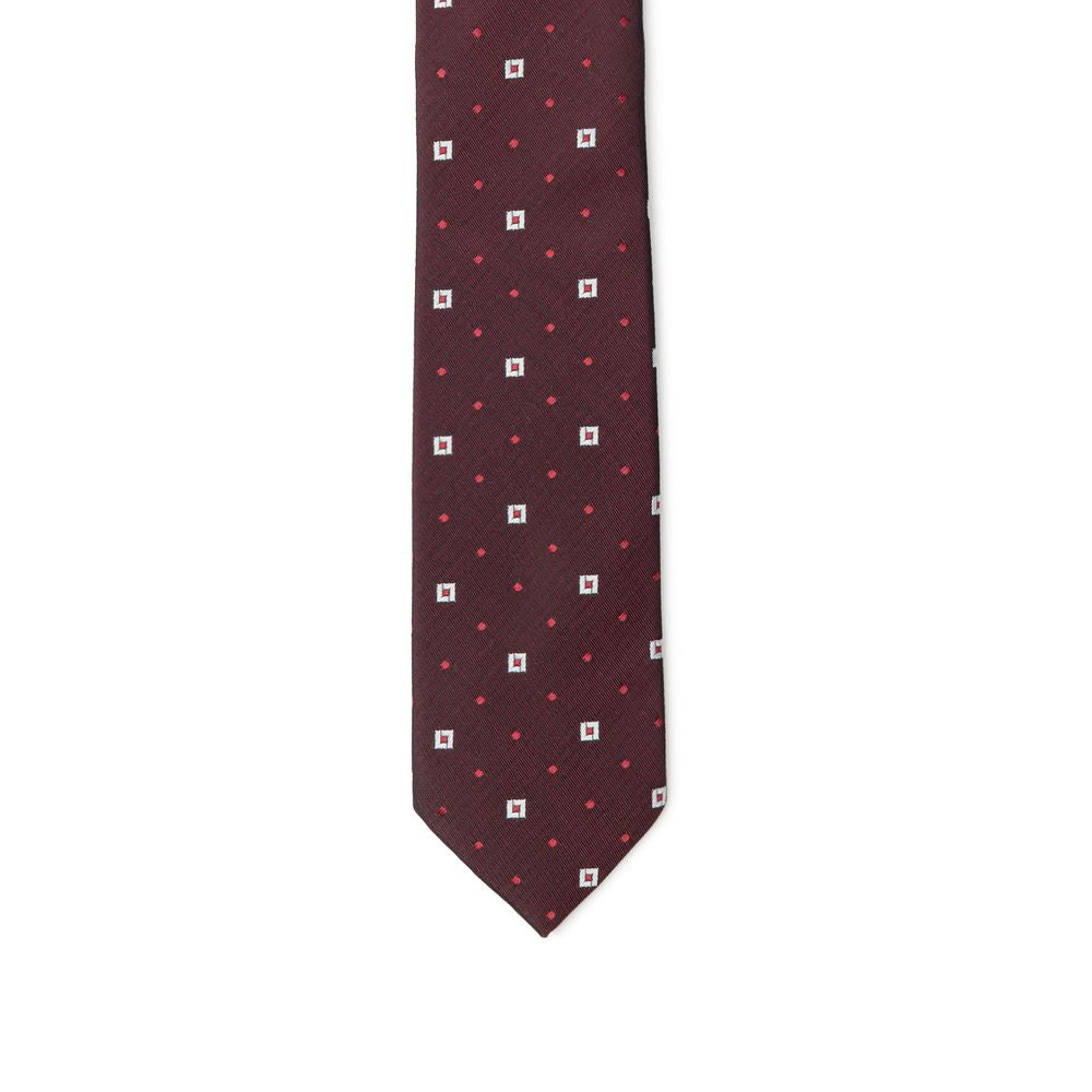 Dolce & Gabbana Bordeaux Silk Ty