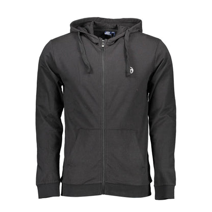 Sergio Tacchini – Schwarzer Kapuzenpullover aus Baumwolle für Herren