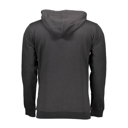 Sergio Tacchini – Schwarzer Kapuzenpullover aus Baumwolle für Herren