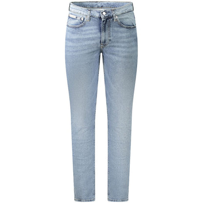 Calvin Klein Blue Cotton Men Jeans