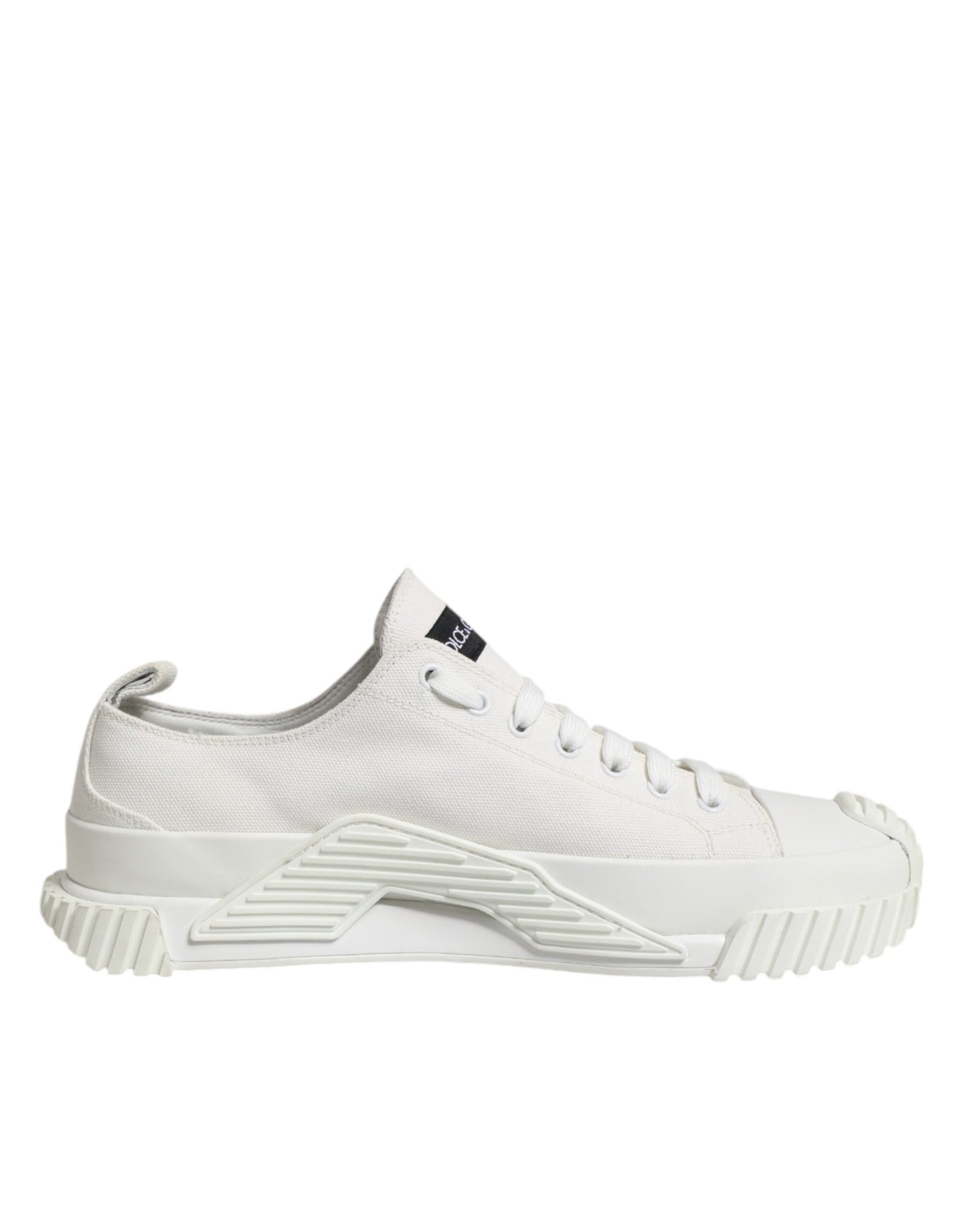 Dolce &amp; Gabbana – Niedrige Sneakers mit Logo-Print in Weiß