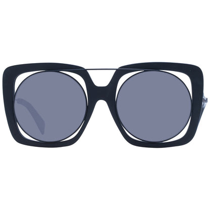 Yohji Yamamoto Black Unisex Sunglass