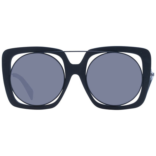 Yohji Yamamoto Black Unisex Sunglass
