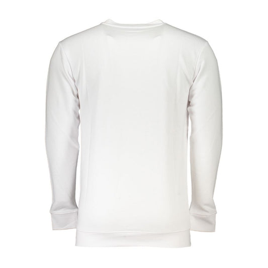 Cavalli Class White Cotton Men Sweater