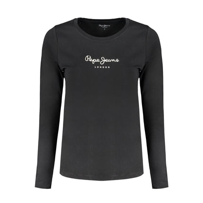 Pepe Jeans Black Cotton Women T-Shirt