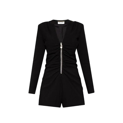 Saint Laurent – ​​Langärmliger Jumpsuit