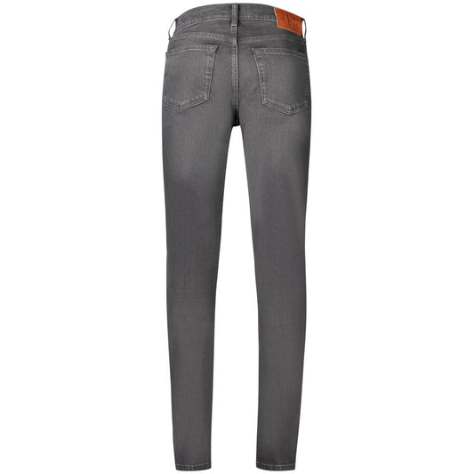 Calvin Klein Black Cotton Men's Slim Taper Jeans