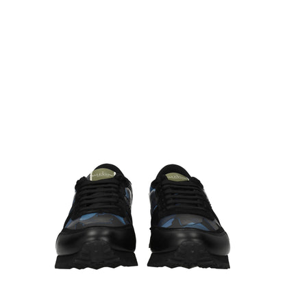 Valentino Garavani Blue Leather Low Tops