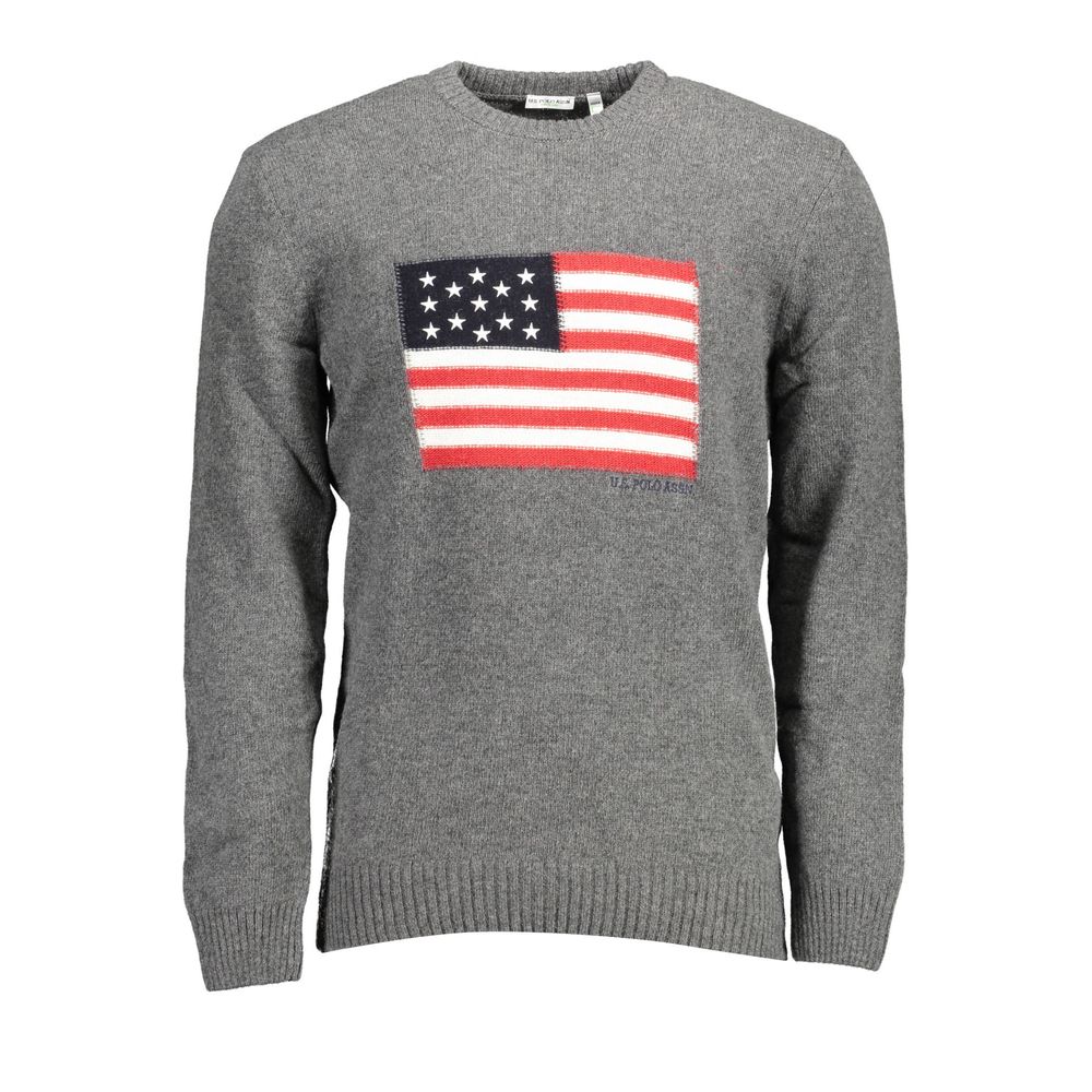 سترة صوف رمادية من US POLO ASSN
